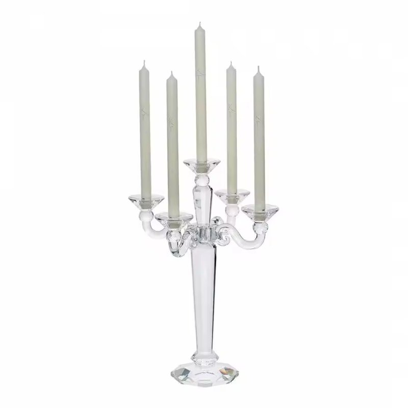 Classic 5-Arms Crystal Candelabra